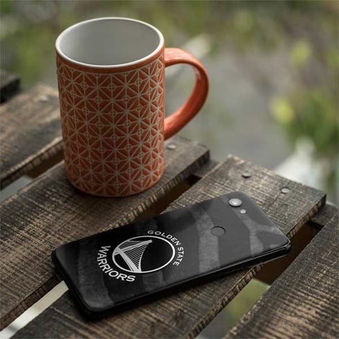 NBA Golden State Warriors Black Animal Print Google Pixel 3a Skin
